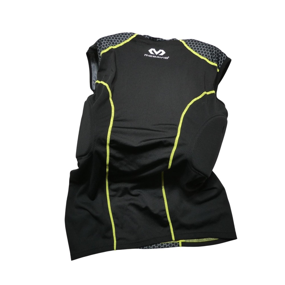 McDavid Padded Compression Shirt Mens Large Black Sleeveless Football Jersey Top
